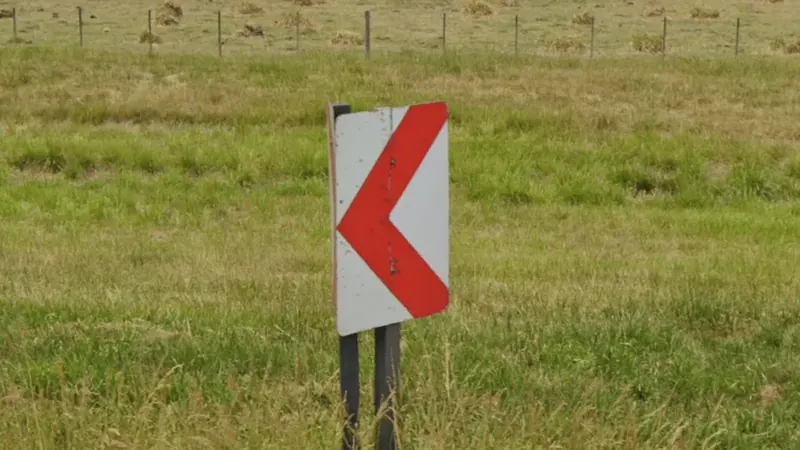 ¿En qué país se ve este cartel de chevrón?