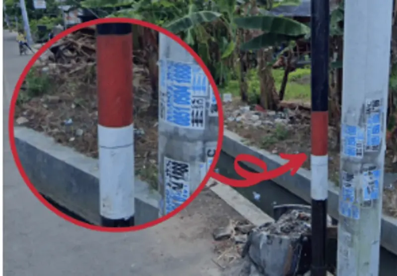 power pole paint — Indonesia
