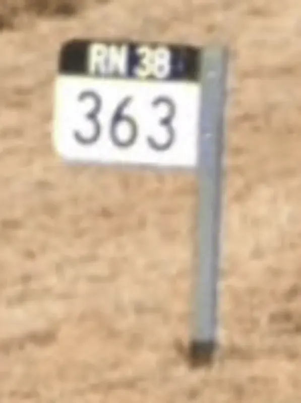 ¿En qué país se ve este cartel de ruta?