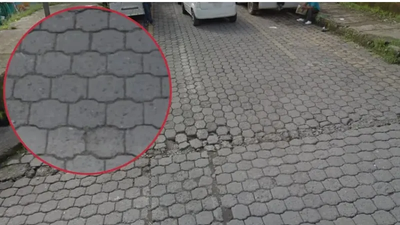 ¿En qué país se ven estos adoquines hexagonales?