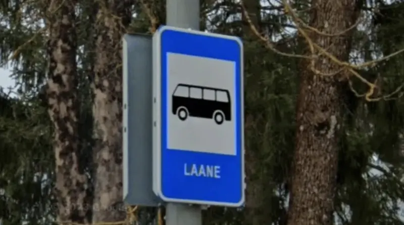 ¿En qué país se ve esta señal de parada de autobús?